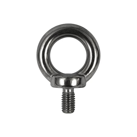 Aztec Lifting Hardware Eye Bolt With Shoulder, M10, 17 mm Shank, 25 mm ID, Stainless Steel, Polished SSD010